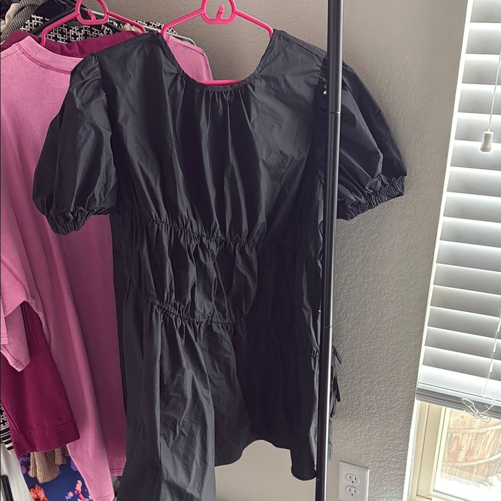 Black Puff Sleeve Dress